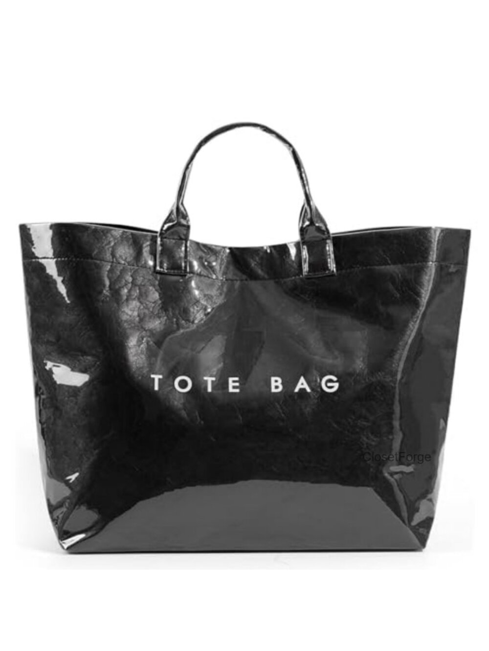 Clear PVC Tote Bag for Women Large Waterproof Shoulder Handbag Work Travel